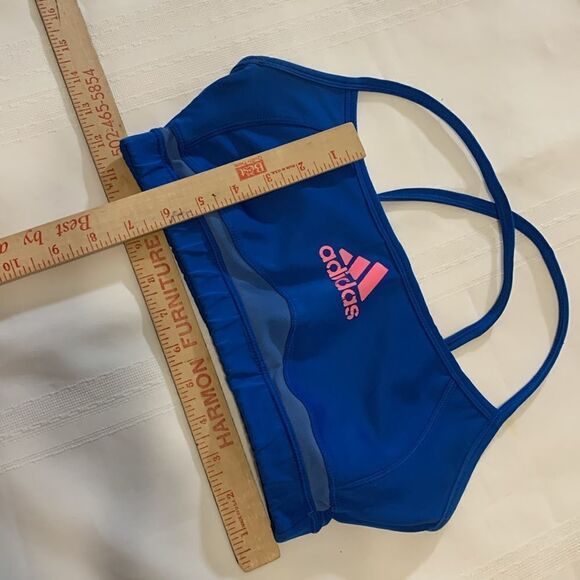 Adidas size small royal blue sports bra with no padding - Picture 4 of 5